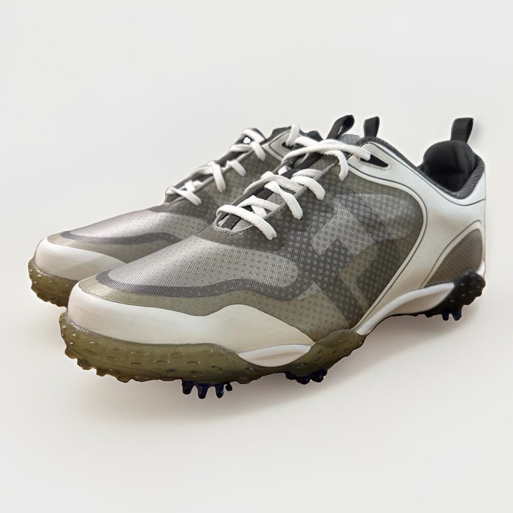 FootJoy Freestyle 2.0 Golf Shoes White Gray Spiked FJ 57330 Men Size 13 W Wide